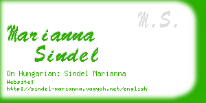 marianna sindel business card